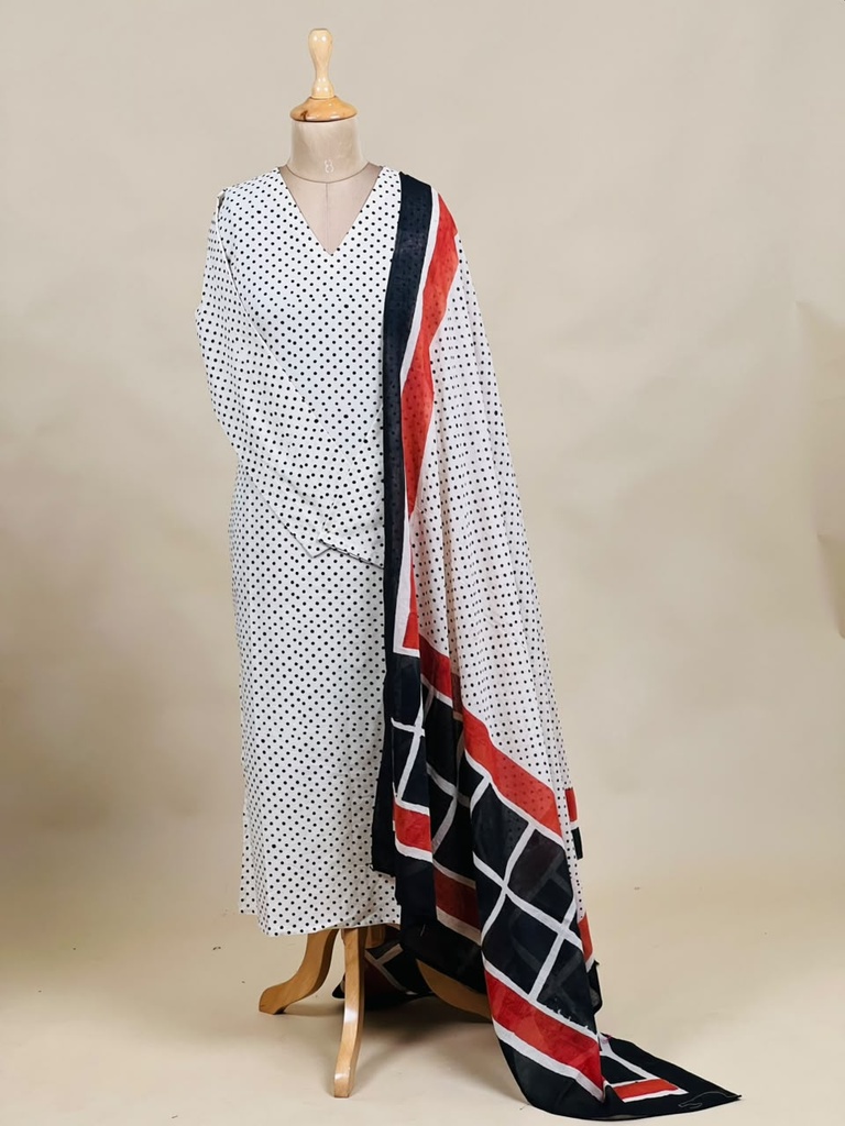 Block Printed Cotton Kurti Sets 5043
