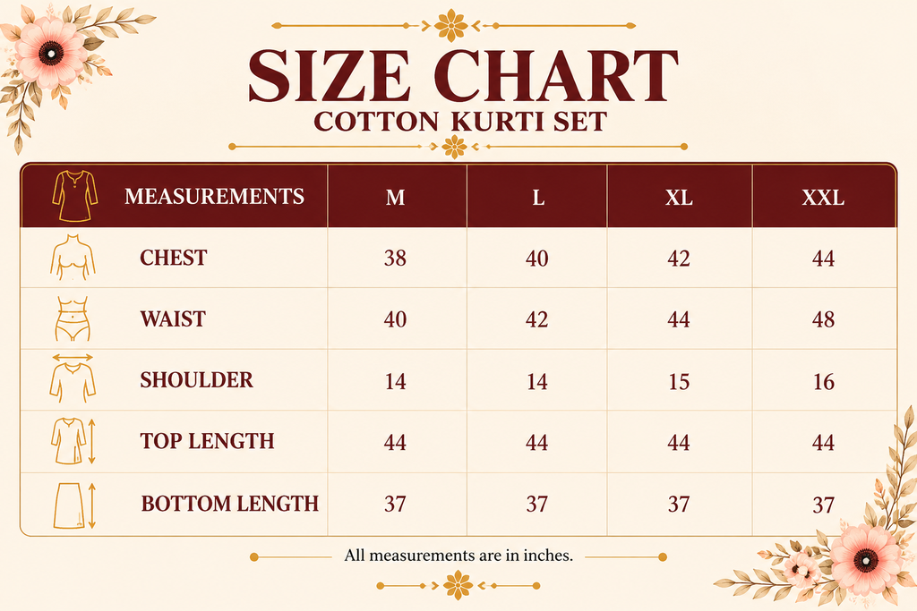 Cotton Kurti sets 8010