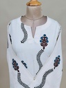 Ajrakh Cotton Kurti 5028 IVORY 1