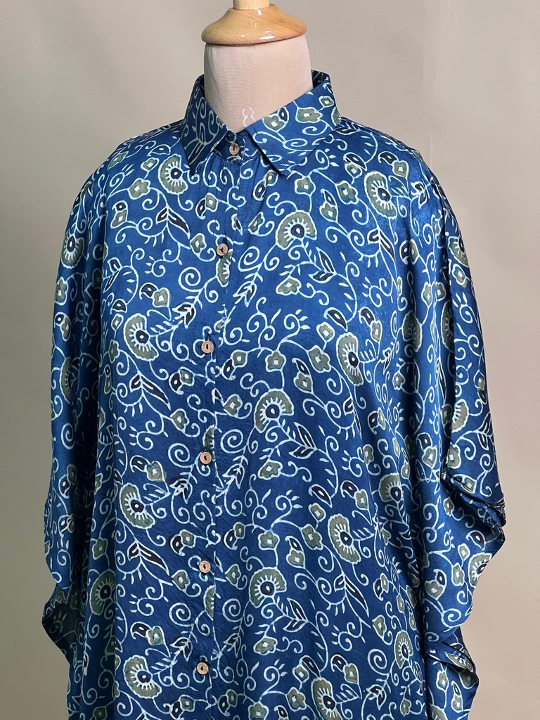 Ajrakh Modal Shirt Kaftans 5015 BLUE 6*