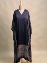Ajrakh Modal Silk Kaftans 4801 BLACK 2 FREE SIZE