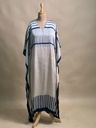 Ajrakh Modal Silk Kaftans 4801 IVORY 5 FREE SIZE