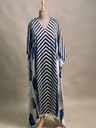 Ajrakh Modal Silk Kaftans 4801 IVORY FREE SIZE