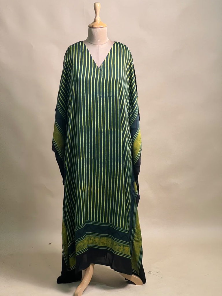 Ajrakh Modal Silk Kaftans 4801