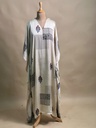 Ajrakh Modal Silk Kaftans 4801 IVORY 2 FREE SIZE