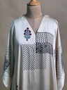 Ajrakh Modal Silk Kaftans 4801 IVORY 2 FREE SIZE