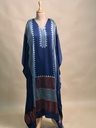Ajrakh Modal Silk Kaftans 4801 BLUE 1 FREE SIZE