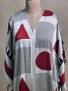 Ajrakh Modal Silk Kaftans 4801 IVORY 3 FREE SIZE