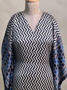 Ajrakh Modal Silk Kaftans 4801 BLACK 2