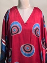 Ajrakh Modal Silk Kaftans 4801 RED 1 FREE SIZE