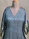 Ajrakh Modal Silk Kaftans 4801 BLUE 4