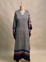 Ajrakh Modal Silk Kaftans 4801 BLACK 1