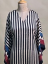 Ajrakh Modal Silk Kaftans 4801 BLACK 1
