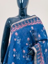 Ajrakh Maheshwari Silk Sarees 5028 BLUE 2