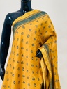 Ajrakh Maheshwari Silk Sarees 5028 YELLOW 2