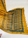 Ajrakh Maheshwari Silk Sarees 5028 YELLOW 2