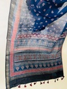 Ajrakh Maheshwari Silk Sarees 5028 BLUE 