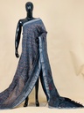 Ajrakh Maheshwari Silk Sarees 5028 BLUE 2