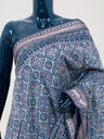 Ajrakh Maheshwari Silk Sarees 5028 BLACK 1