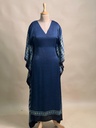 Ajrakh Modal Silk Kaftans 4801 BLUE 1