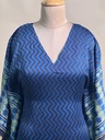 Ajrakh Modal Silk Kaftans 4801 BLUE 1