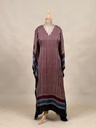 Ajrakh Modal Silk Kaftans 4801 MAROON 2