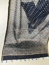 Ajrakh Chanderi Silk Sarees 5028 BLACK