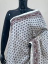 Ajrakh Chanderi Silk Sarees 5028 IVORY 3
