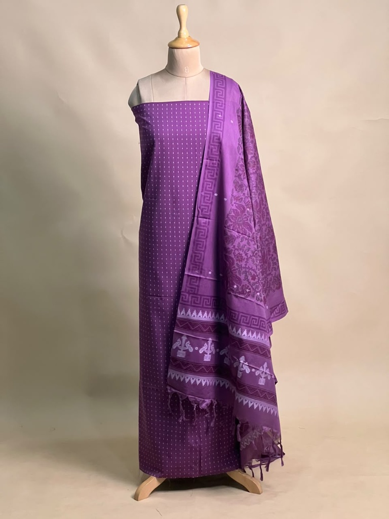 Handloom Cotton Suits 4562 PURPLE