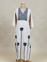 Ajrakh Cotton Kaftans 4802 IVORY 2