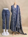Cotton Anarkali Kurti sets 8010 BLUE