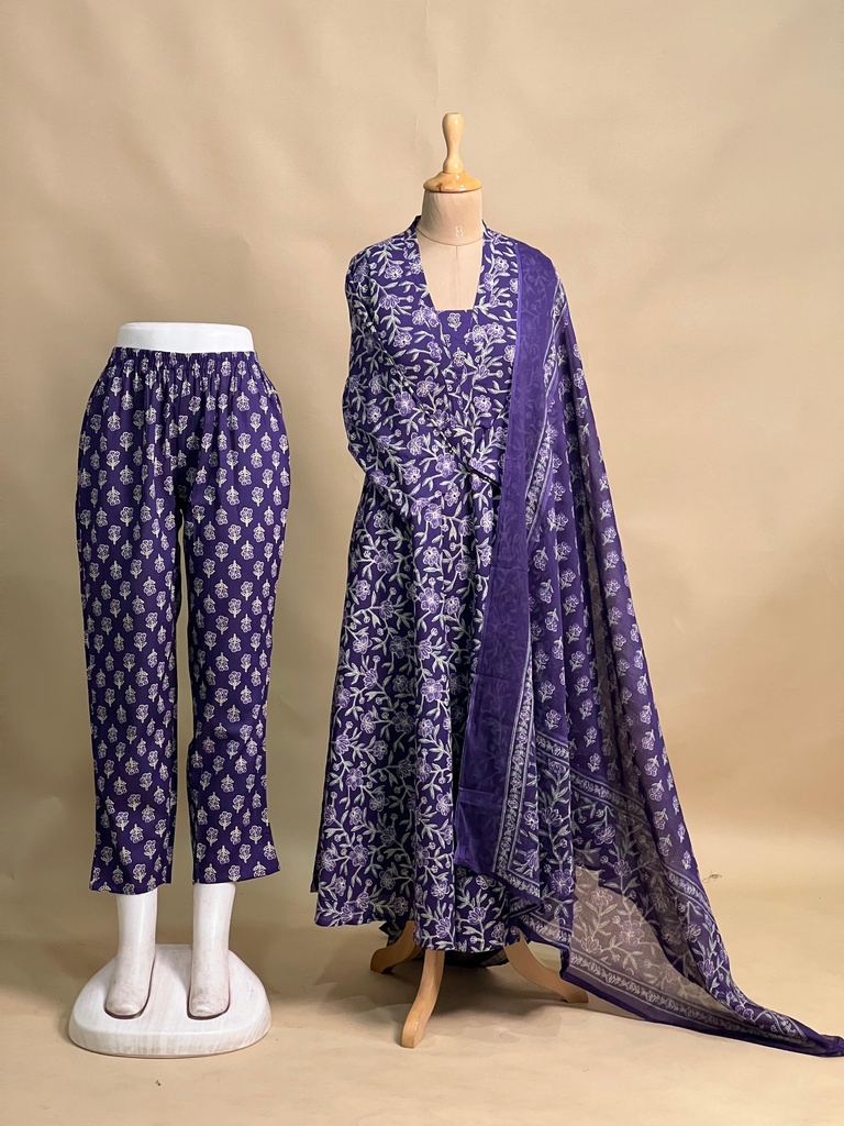 Cotton Anarkali Kurti sets 8010