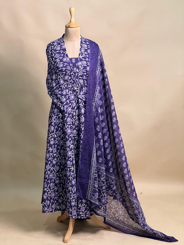Cotton Anarkali Kurti sets 8010