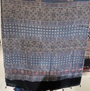 Premium Ajrakh Modal Silk Saree 4243