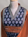 Ajrakh Modal Silk Aline Kurti 5053 RUST ORANGE 3