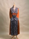 Ajrakh Modal Silk Aline Kurti 5053 RUST ORANGE 2
