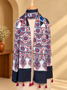 Ajrakh Modal Stoles 5071 IVORY 2