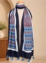Ajrakh Modal Stoles 5071 BROWN 1
