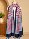 Ajrakh Modal Stoles 5071 RED 1