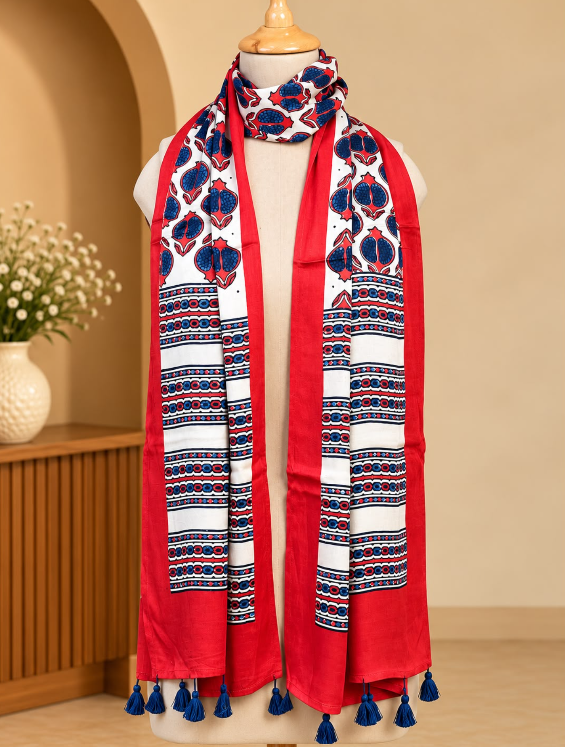 Ajrakh Modal Stoles 5071 
