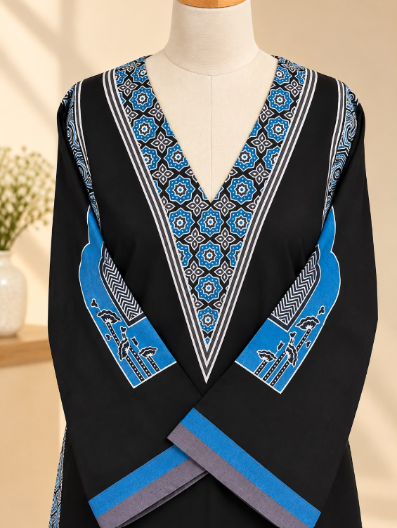 Ajrakh Cotton Kurti 5028