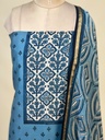 Chanderi Silk Top and Dupatta sets 5025 BLUE 1