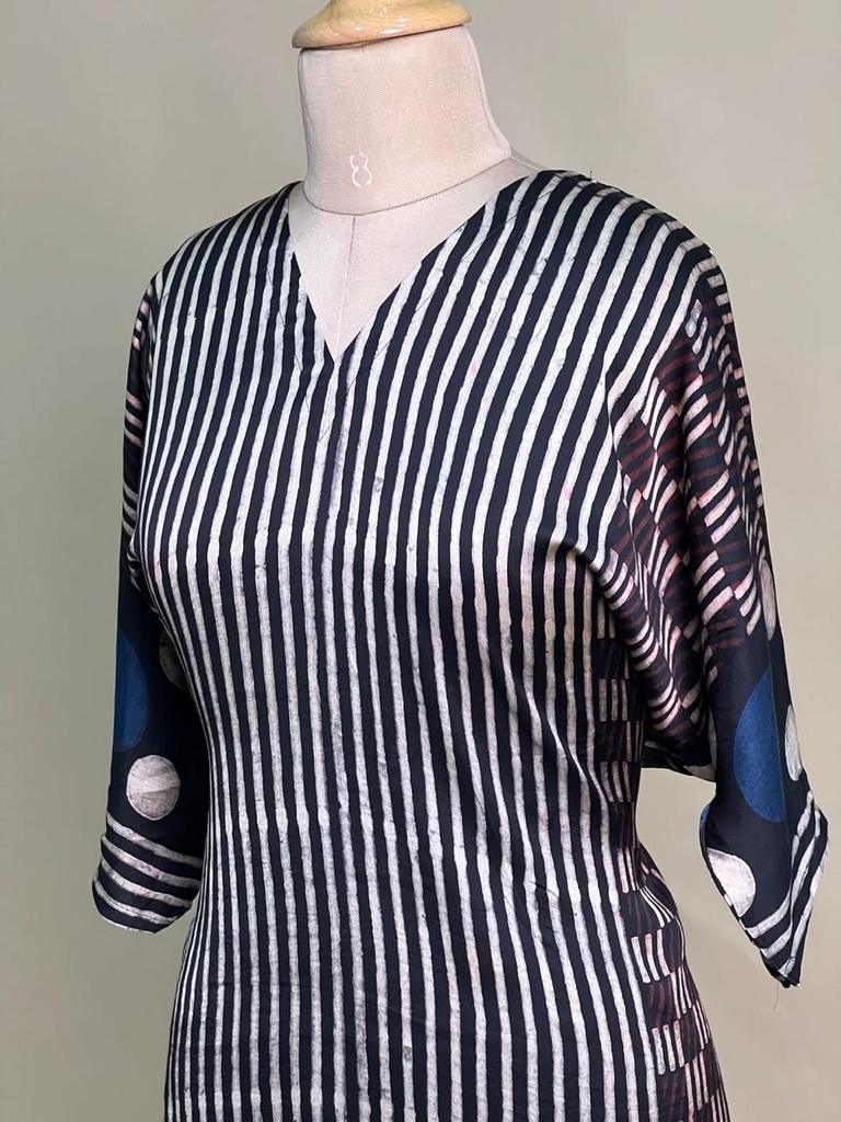 Ajrakh Modal Short Kurtis 5015 BLACK 1