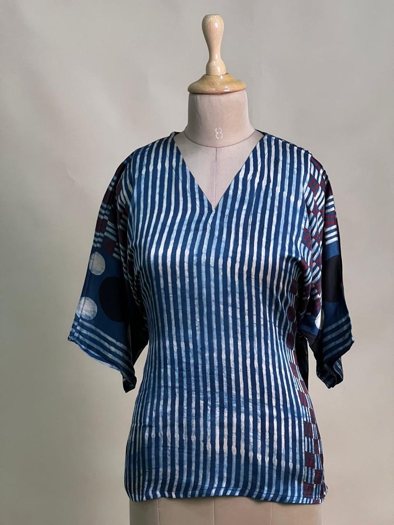 Ajrakh Modal Short Kurtis 5015 BLUE 2