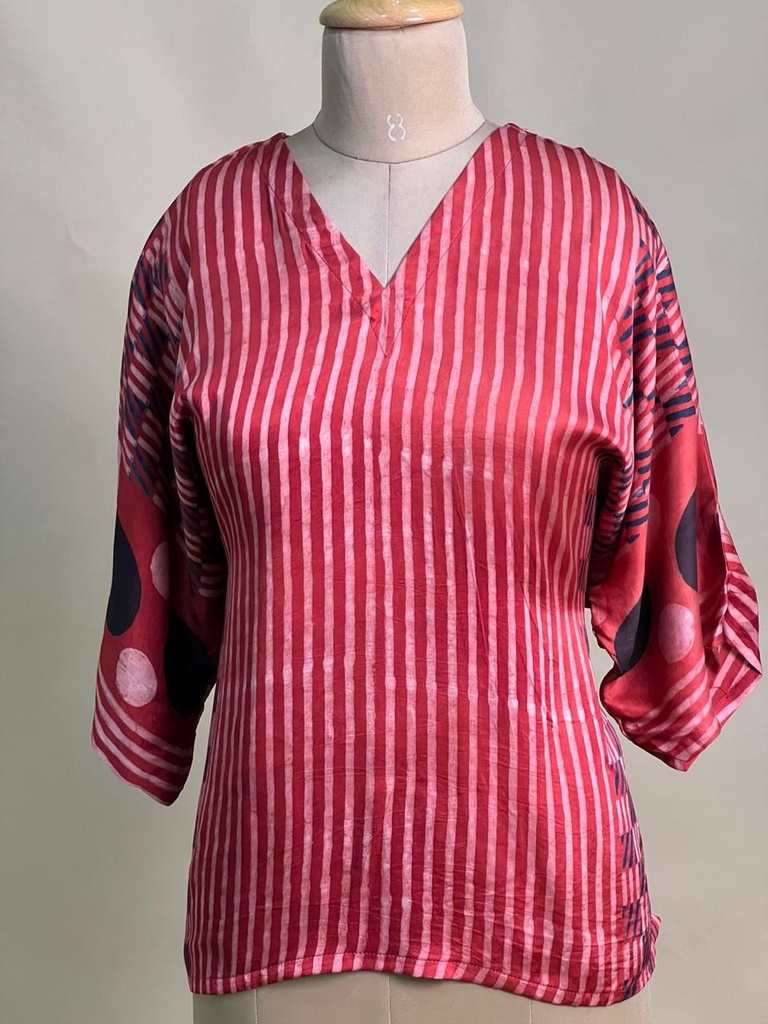 Ajrakh Modal Short Kurtis 5015 RED 4