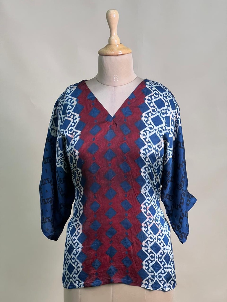 Ajrakh Modal Short Kurtis 5015 RED 2
