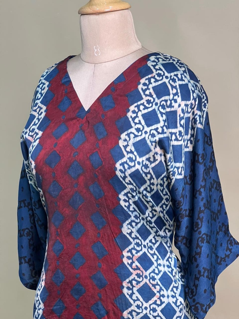 Ajrakh Modal Short Kurtis 5015 RED 2