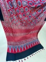 Ajrakh Modal Silk Sarees 4243 S25
