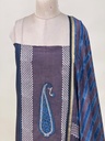 Chanderi Silk Top and Dupatta sets 5025 BLACK 1