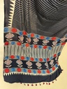 Ajrakh Modal Silk Sarees 4243 S1